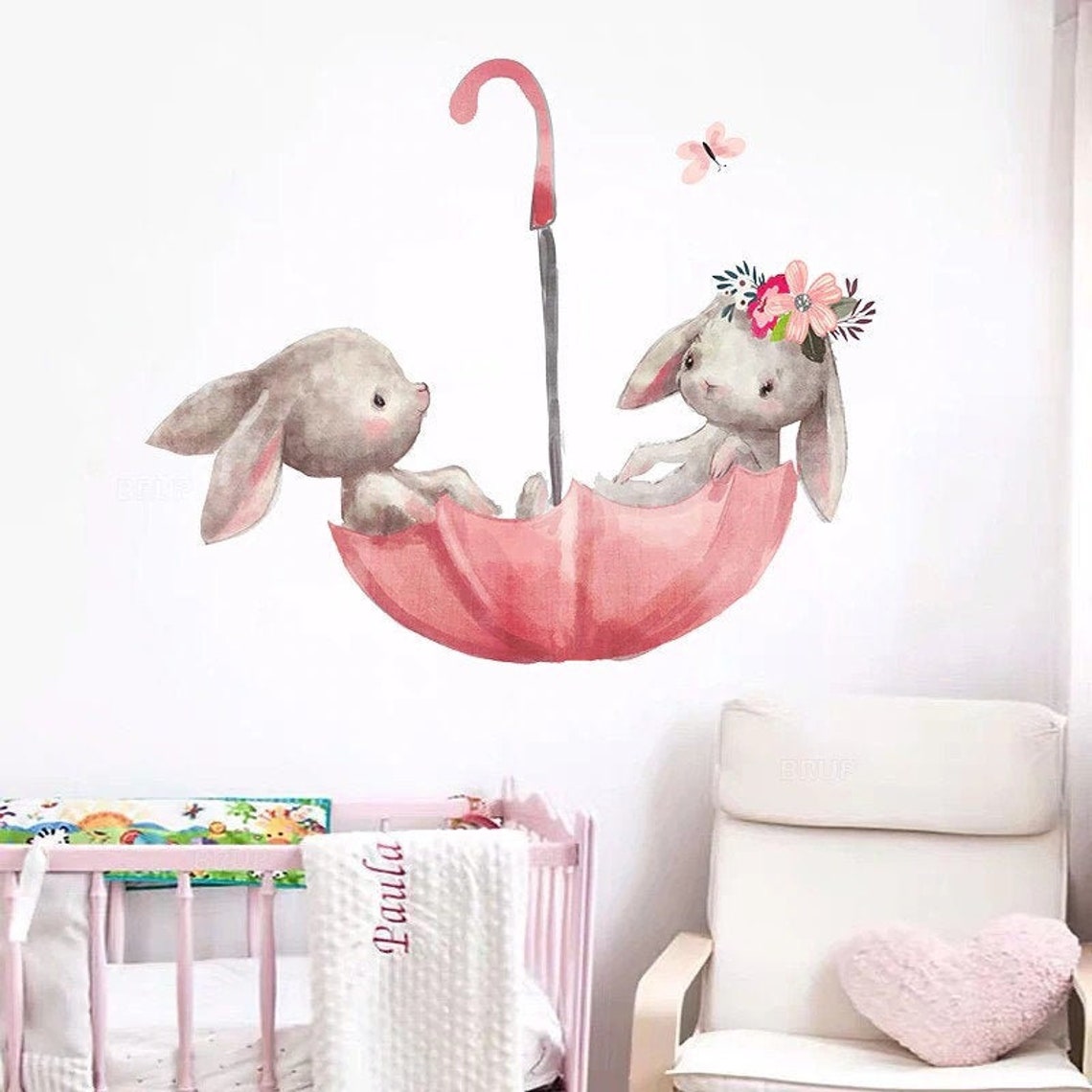 Stickers muraux pour chambre d'enfant des bois, sticker animaux de la forêt, papier peint autocollant, décoration murale de chambre d'enfant, stickers d'arbre, - France