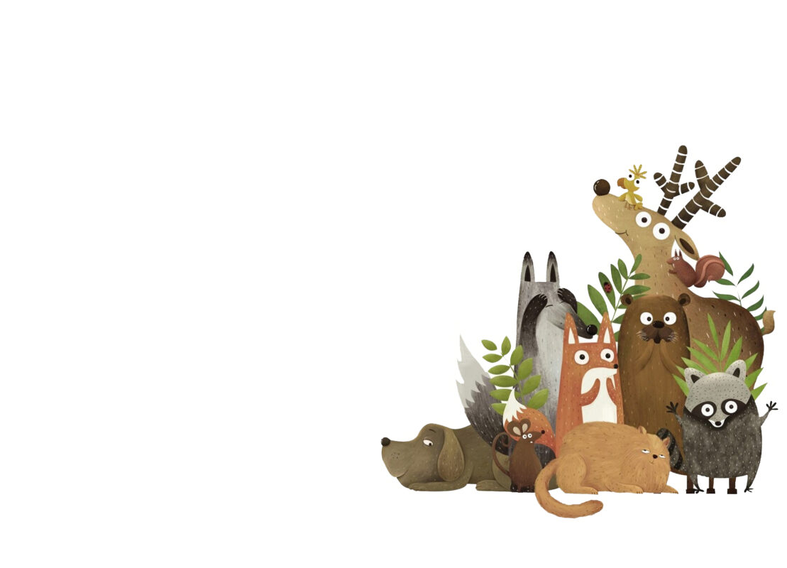 Bannière Sticker chambre bébé Animaux forêt 4