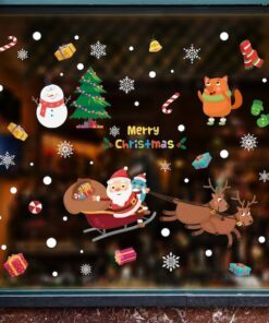 Décoration Sticker Noël - Stickers pour fenêtre Noël Décoration Sticker Noël - Stickers pour fenêtre Noël