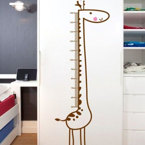 Sticker Toise Bébé - Girafe Minimaliste