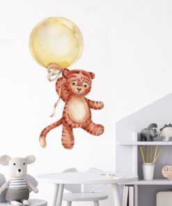 Stickers Chambre Bébé - Petit Tigre Ballon Jaune Stickers Chambre Bébé - Petit Tigre Ballon Jaune