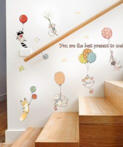 Stickers Chambre Bébé - Petites Souris Ballons