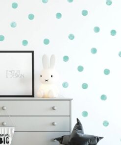 Stickers Chambre Bébé - Ronds Bleus Aquarelle Stickers Chambre Bébé - Ronds Bleus Aquarelle