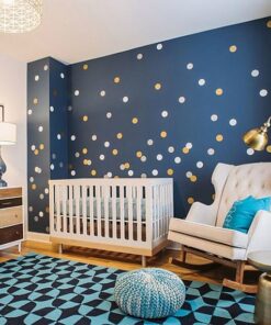 Stickers Chambre Bébé - Stickers Ronds Argentés et Dorés Stickers Chambre Bébé - Stickers Ronds Argentés et Dorés