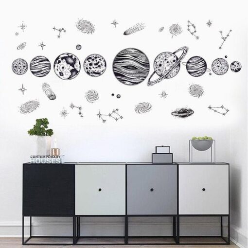 Stickers Chambre Garçon - Planètes dans le Système Solaire Espace
