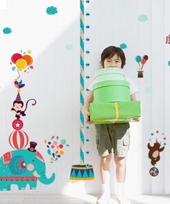 Toise Bébé Sticker - Animaux du Cirque