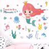 Stickers Chambre Fille - Sirène dans la Mer