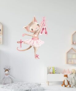 Alternative view of Stickers Chambre Fille - Lapin Danseuse Tête en Bas