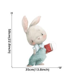 Stickers Chambre Bébé - Lapins Mignons Fleurs Stickers Chambre Bébé - Lapins Mignons Fleurs