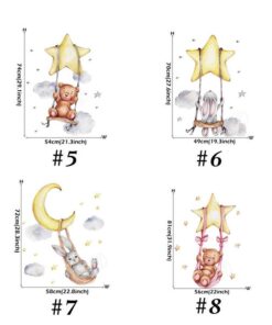 Stickers Muraux Chambre Fille - Elephant qui dort sur la Lune Stickers Muraux Chambre Fille - Elephant qui dort sur la Lune