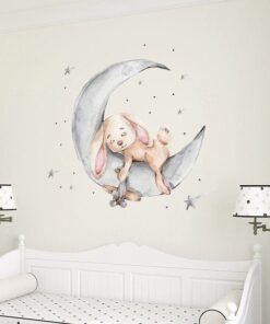 Stickers Lit Bébé Lapin Stickers Lit Bébé Lapin
