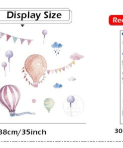 Stickers Chambre Fille - Montgolfières Fête et Ballons Stickers Chambre Fille - Montgolfières Fête et Ballons