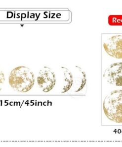 Stickers Chambre Bébé - Astronautes dans l'Univers - Planètes dans l'Espace Stickers Chambre Enfant Lune Croissante