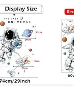 Stickers Chambre Bébé - Astronautes dans l'Univers - Planètes dans l'Espace Stickers Chambre Bébé - Astronautes dans l'Univers - Planètes dans l'Espace
