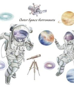 Stickers Chambre Garçon - Système Solaire Planètes dans l'Univers