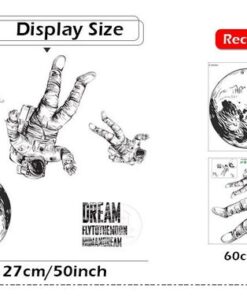 Stickers Chambre Garçon - Astronautes dans l'Espace - Planète dans l'Univers