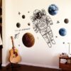 Stickers Chambre Garçon - Astronaute Espace et Planètes dans l'Univers