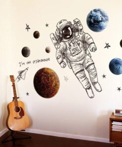 Stickers Chambre Garçon - Espace Planète Système Solaire Univers et Etoiles Stickers Chambre Garçon - Espace Planète Système Solaire Univers et Etoiles