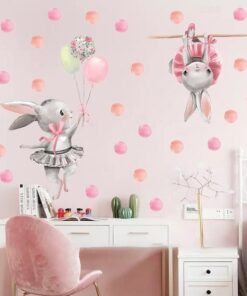 Stickers Muraux Fille Lapin