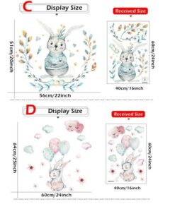 Stickers Chambre Bébé - Eléphant avec Fleurs