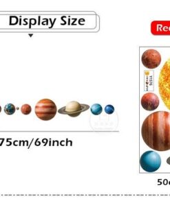 Stickers Chambre Bébé - Astronautes dans l'Univers - Planètes dans l'Espace Stickers Chambre Bébé - Astronautes dans l'Univers - Planètes dans l'Espace