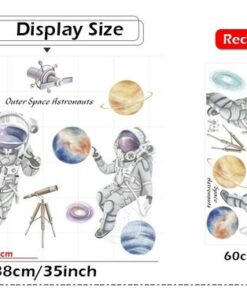 Stickers Chambre Garçon - Système Solaire Planètes dans l'Univers