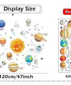 Stickers Chambre Garçon - Planètes dans le Système Solaire Espace Stickers Chambre Garçon - Planètes dans le Système Solaire Espace
