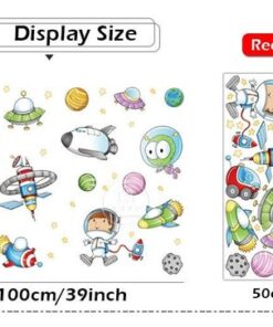 Stickers Chambre Garçon - Espace Astronaute Fusée Planètes dans l'Univers Stickers Chambre Garçon - Espace Astronaute Fusée Planètes dans l'Univers