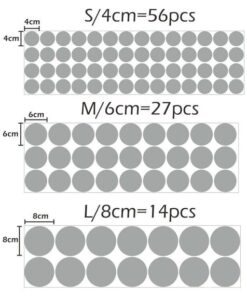 Stickers Chambre Bébé - Ronds Points Formes Stickers Chambre Bébé - Ronds Points Formes