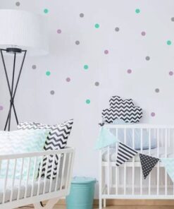 Stickers Chambre Bébé - Ronds Points Formes Stickers Chambre Bébé - Ronds Points Formes