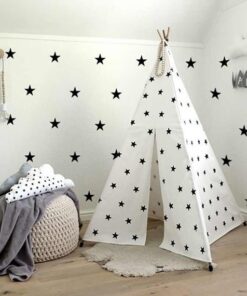 Stickers Chambre Fille - Etoiles Dorées Petites et Grandes