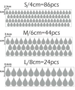 Stickers Chambre Bébé - Gouttes de Pluie Ronds Forme