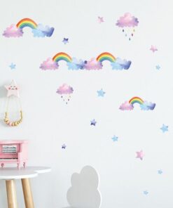 Stickers Chambre Bébé - Ronds Bleus Aquarelle Stickers Chambre Bébé - Ronds Bleus Aquarelle