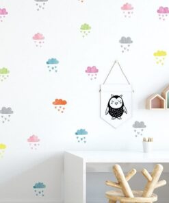Alternative view of Stickers Chambre Bébé - Nuage Colorés Forme