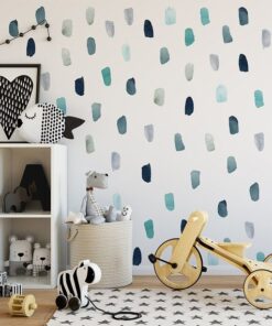 Stickers Chambre Fille - Forme Pluie Rond Stickers Chambre Fille - Forme Pluie Rond