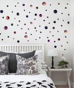 Stickers Chambre Bébé - Ronds Multicolore Aquarelle Petits et Grands Stickers Chambre Bébé - Ronds Multicolore Aquarelle Petits et Grands