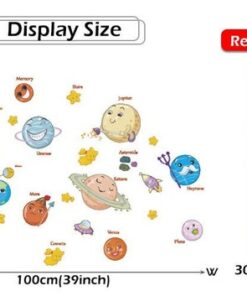 Stickers Chambre Garçon - Système Solaire Planètes Espace Stickers Chambre Garçon - Système Solaire Planètes Espace