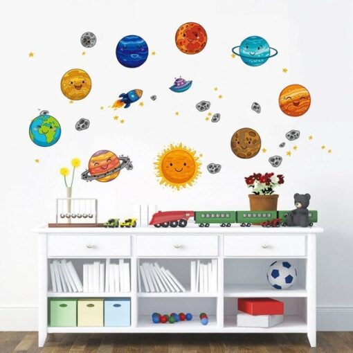 Stickers Chambre Garçon - Système Solaire Planètes Espace