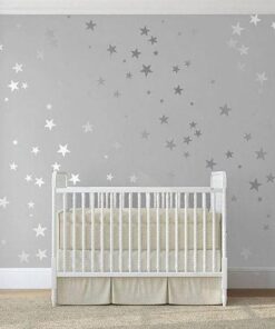 Stickers Chambre Fille - Etoiles Dorées Petites et Grandes