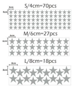 Stickers Chambre Bébé - Etoiles Dorées