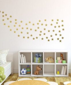 Stickers Chambre Bébé - Etoiles Dorées