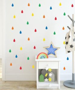 Alternative view of Stickers Chambre Bébé - Gouttes de Pluie Ronds Forme
