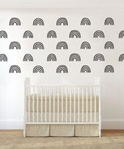 Stickers Chambre Bébé - Arc en Ciel Dorés