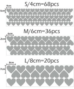 Stickers Chambre Fille - Coeurs