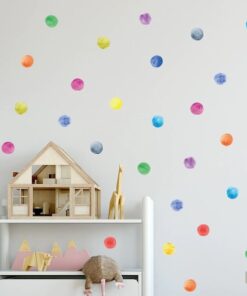 Stickers Chambre Fille - Ronds Violet - Points Forme Stickers Chambre Fille - Ronds Violet - Points Forme