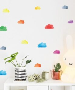 Alternative view of Stickers Chambre Fille - Nuages Pluie Coeur Forme