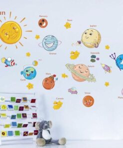 Stickers Chambre Garçon - Système Solaire Planètes Espace Stickers Chambre Garçon - Système Solaire Planètes Espace