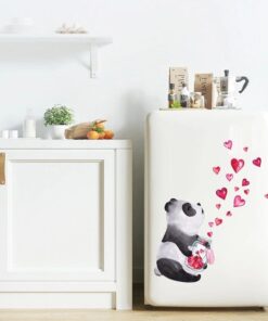 Alternative view of Stickers Chambre Bébé - Panda Bocal de Coeurs