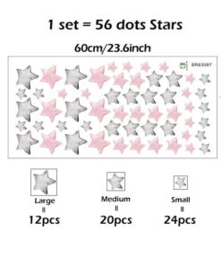 Stickers Chambre Fille - Petits Eléphants dans des Montgolfières