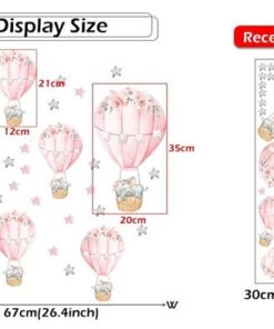 Stickers Chambre Fille - Petit Eléphant qui dort sur la Lune et Etoiles Stickers Chambre Fille - Petit Eléphant qui dort sur la Lune et Etoiles